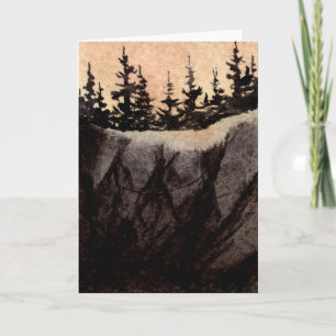 Tarjeta de saludo de carretera nacional "Rock Clif