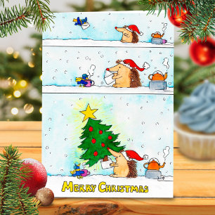 Tarjeta de saludo de carta de Navidad de Nicole Ja
