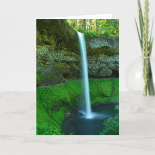Tarjeta de saludo de cascada