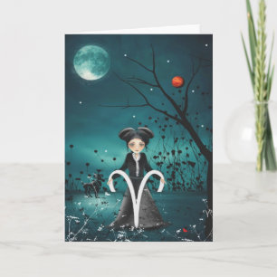 Tarjeta de saludo de Chicas zodiacos - Aries