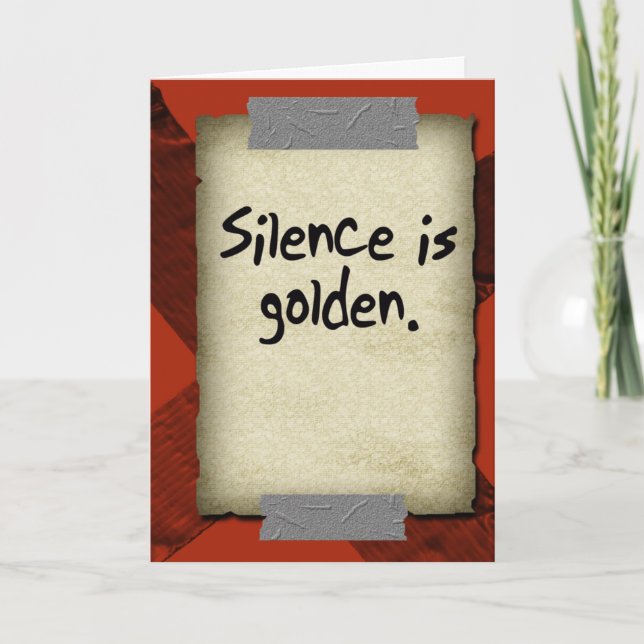 Tarjeta de saludo de cinta Duct (Anverso)