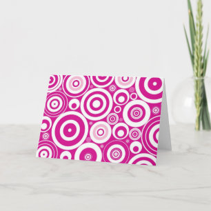 Tarjeta de saludo de círculos