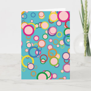 Tarjeta de saludo de Círculos Coloridos