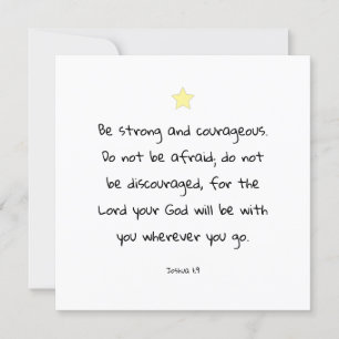 Tarjeta de saludo de citas de la Biblia Motivadora