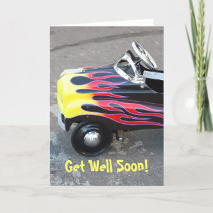 Tarjeta de saludo de coche de Toy Well Soon