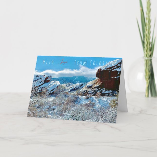 Tarjeta de saludo de Colorado (Anverso)