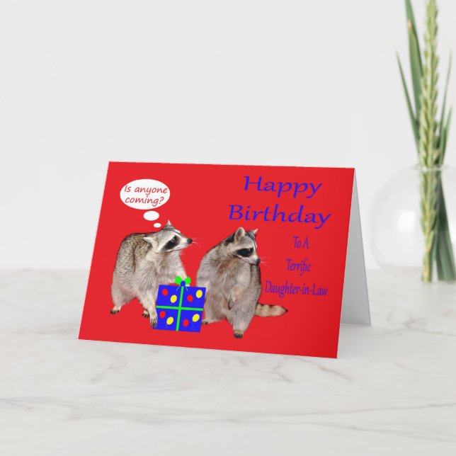 Tarjeta De Saludo De Cumpleaños A Hija-En-Derecho (Anverso)
