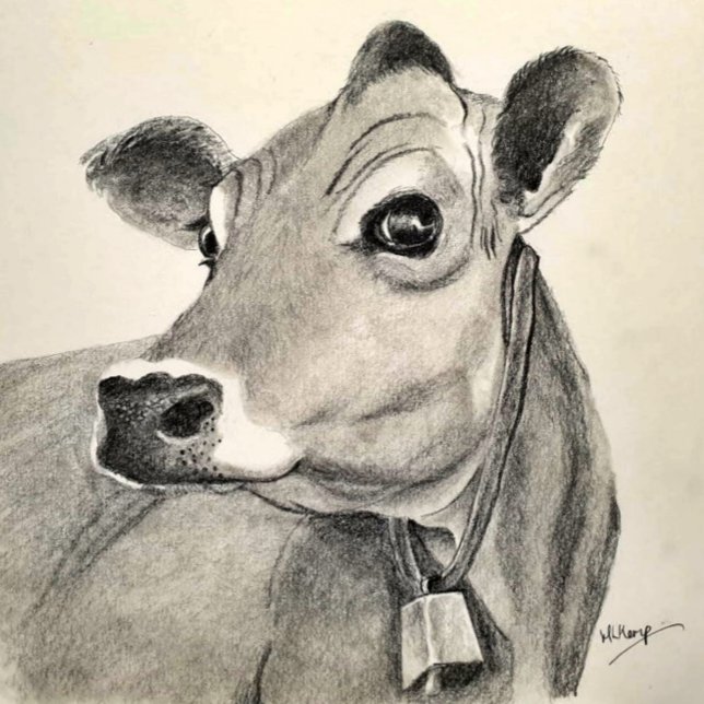 Tarjeta de saludo de Daisy Cow (Subido por el creador)