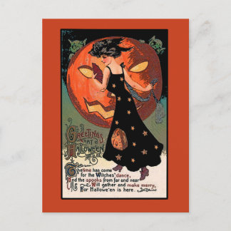 Tarjeta de saludo de Dance Halloween para brujas