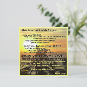 Tarjeta de saludo de Deseos de Adiela Akoo