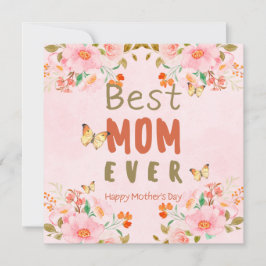 tarjeta de saludo de Día de la Madre boho
