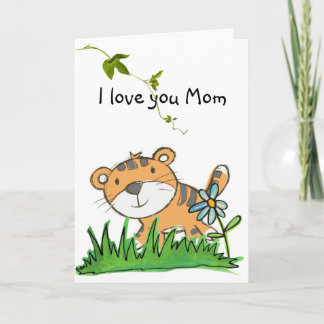 tarjeta de saludo de Día de la Madre infantil