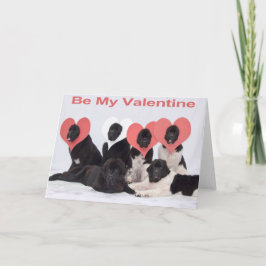 Tarjeta de saludo de día de San Valentín de perro 
