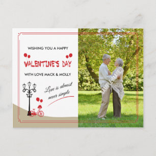 Tarjeta de saludo de Día de San Valentín romántico