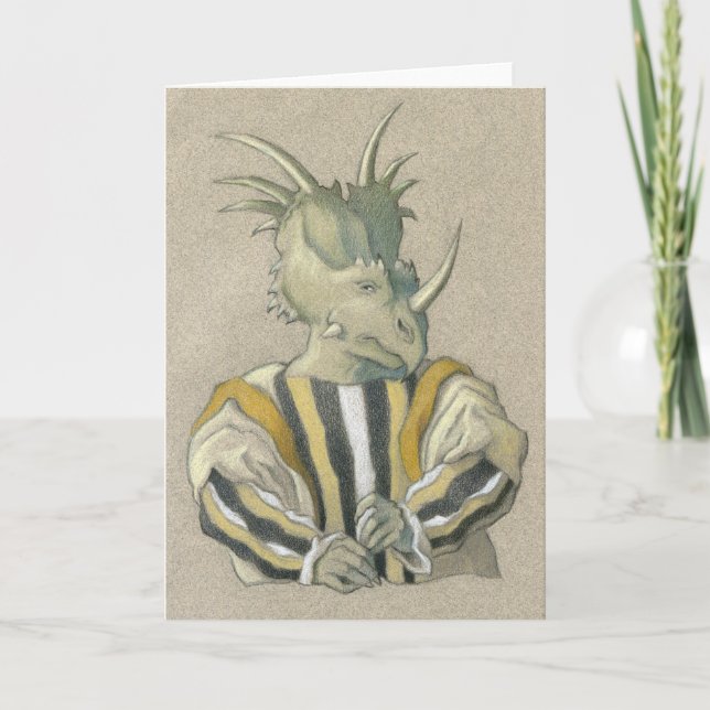 Tarjeta de saludo de disculpa humorística. (Anverso)