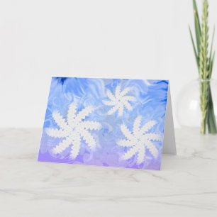 Tarjeta de saludo de diseño de giro de flor de die