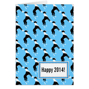 Tarjeta de saludo de dogos