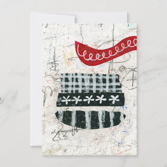 Tarjeta de saludo de domingo desordenada (Anverso)