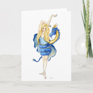 Tarjeta de saludo de Dragon Dancer