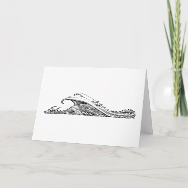 Tarjeta de saludo de Dragón Durmiente (Anverso)