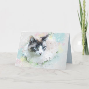 tarjeta de saludo de dream cat