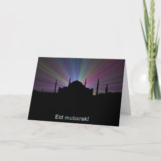 Tarjeta de saludo de Eid - Esquema de mezquita