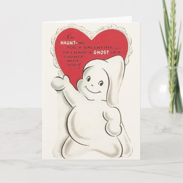 Tarjeta de saludo de El día de San Valentín fantas (Anverso)