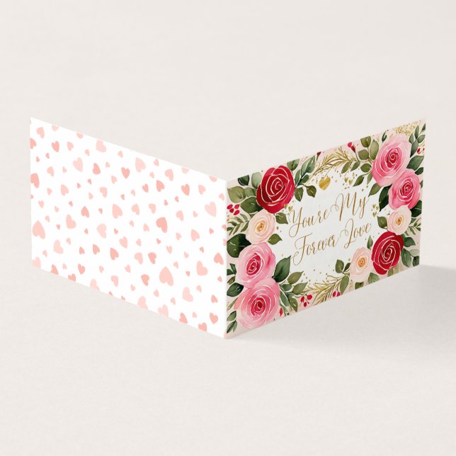 Tarjeta de saludo de El día de San Valentín románt (Exterior)