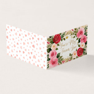 Tarjeta de saludo de El día de San Valentín románt