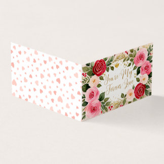 Tarjeta de saludo de El día de San Valentín románt