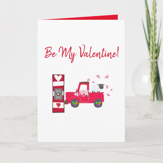 Tarjeta de saludo de el día de San Valentín se deb (Anverso)