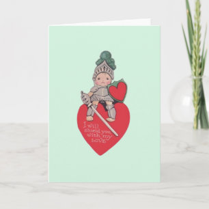 Tarjeta de saludo de El día de San Valentín Vintag