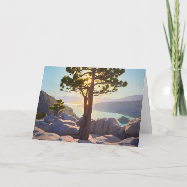 Tarjeta de saludo de Emerald Rock (Anverso)