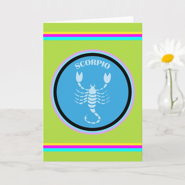 Tarjeta de saludo de Escorpio (Planta pequeña)