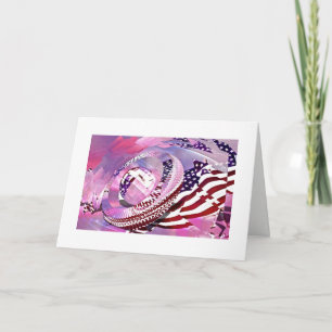 Tarjeta de saludo de Estrellas y Rayas para siempr