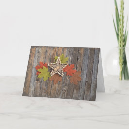 Tarjeta de saludo de Fall Stars