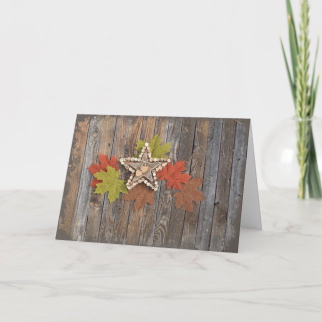 Tarjeta de saludo de Fall Stars (Anverso)