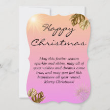 Tarjeta de saludo de familia simple para Navidades