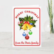 Tarjeta de saludo de feriado de Feliz Personalizad