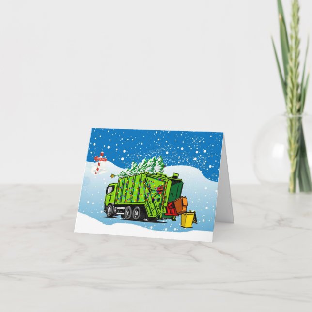 Tarjeta de saludo de feriado de los recolectores d (Anverso)