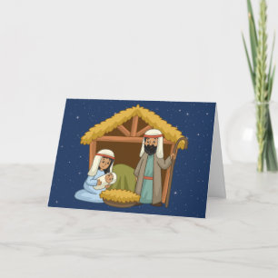 Tarjeta de saludo de feriado de Natividad