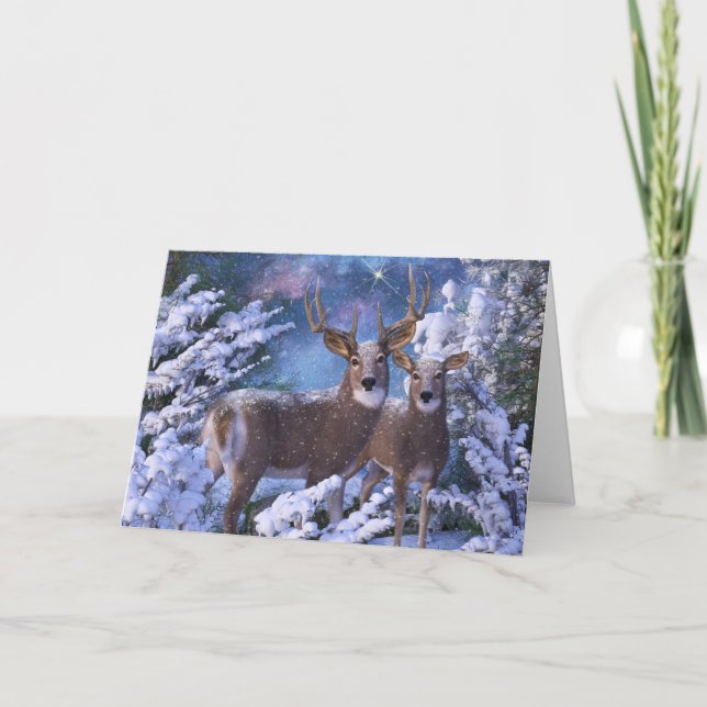 Tarjeta de saludo de feriado "Víspera de Navidades (Anverso)