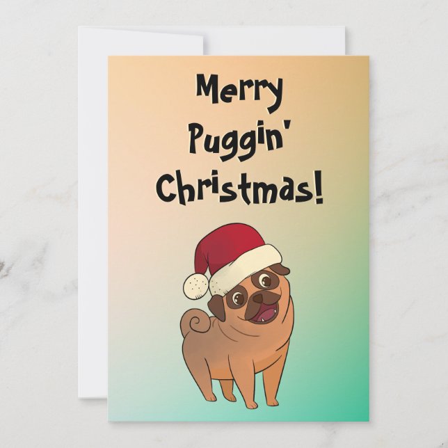 Tarjeta de saludo de ferias navideñas de navidad (Anverso)