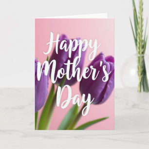 Tarjeta de saludo de flor de violeta