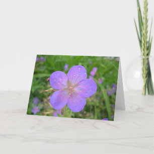Tarjeta de saludo de Flor Lilac