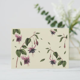 Tarjeta de saludo de Flor Violeta