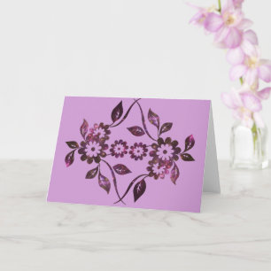 Tarjeta de saludo de flores