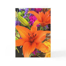 Tarjeta de saludo de flores