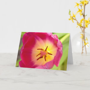 Tarjeta de saludo de flores