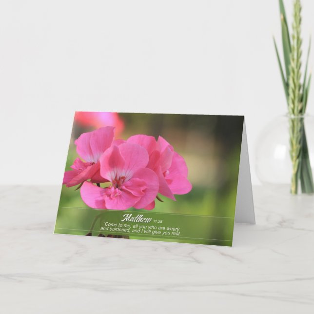Tarjeta de saludo de flores (Anverso)